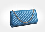 Metallic Chunky Braided Charm Solid Shoulder Bag