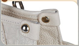 Crocodile Grain Pebbled Edge Tote Bag