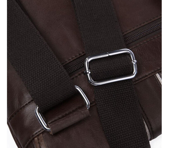 Modern European Style Solid Chocolate Briefcase Messenger