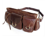 Vintage Durable Battle Fighter Triple Pockets Waist Bag