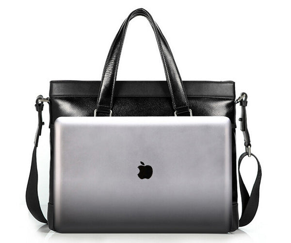 Fashion Dark Edges Brown Briefcase Messenger