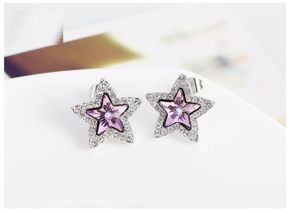 ERFA163 Fashion Charm Stars Stud Earrings