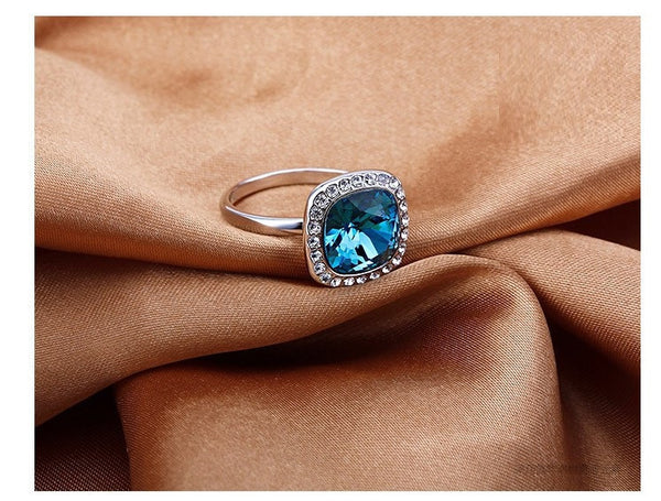 RiFA017 Fashion Charm Blue Ring