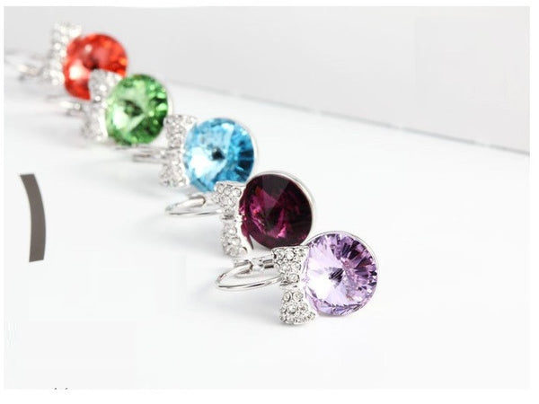 ERFA162 Fashion Charm Basket Omega-back Earrings