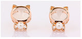 ERFA036 Fashion Charm I am not crying kitty Stud Earrings