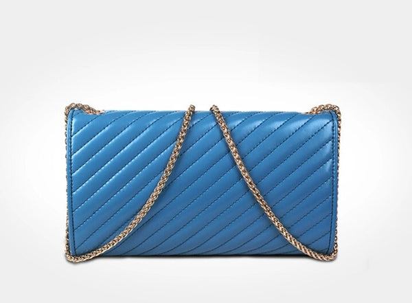 Metallic Chunky Braided Charm Solid Shoulder Bag