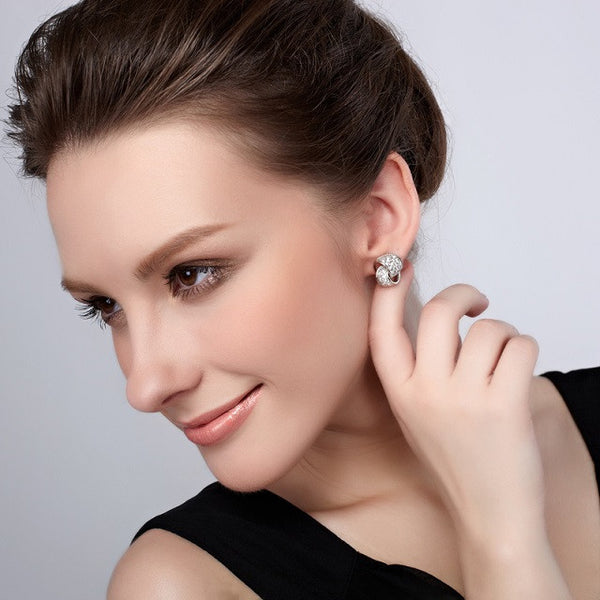 ERFA048 Fashion Circle in Circle Stud Earrings