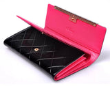 Metallic Colorblock  Mesh Women Wallet