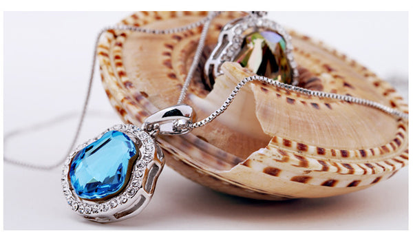 NLFA061 Fancy Water Drop  Pendant Necklace