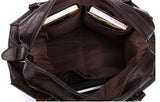 Durable Solid Coffee Brown Duffle Travel Bag