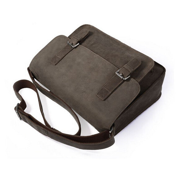 Vintage Campus Age Solid Briefcase Messenger