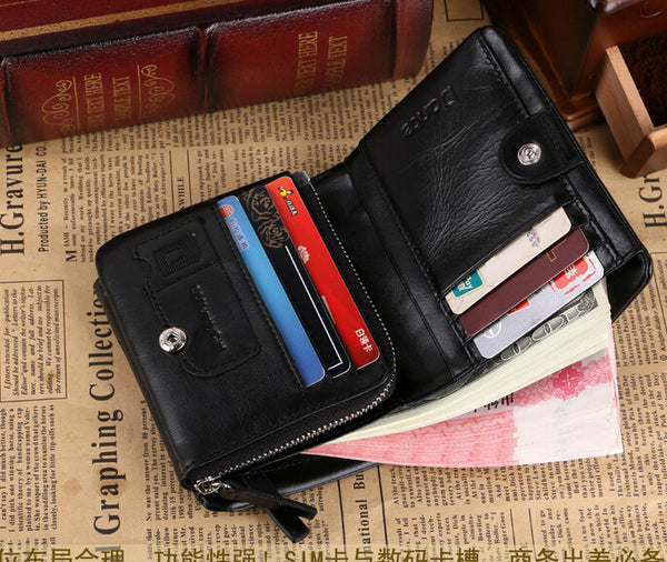 Charm Tri-fold Solid Men Wallet