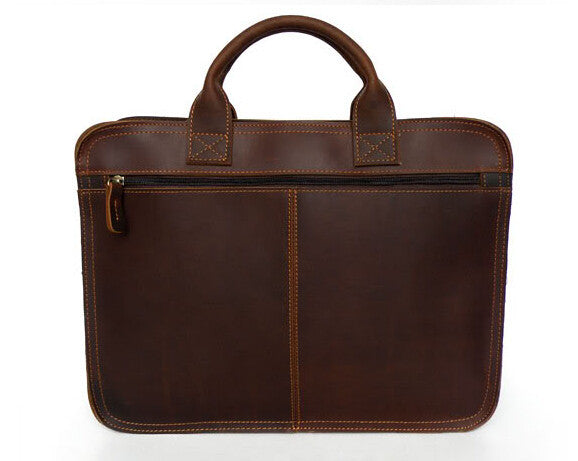Fashionable Dream Lover Solid Brown Briefcase Messenger
