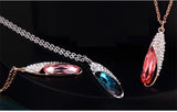 NLFA167 Charm Slim Water Drop Pendant Necklace