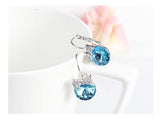 ERFA162 Fashion Charm Basket Omega-back Earrings
