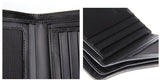 Charm Two Sizes Solid Black Men Wallet