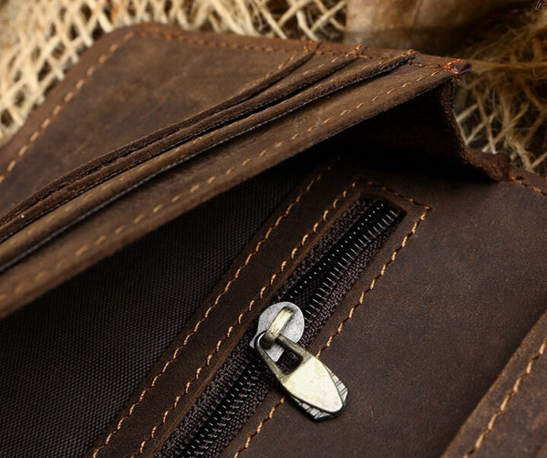 Classic Durable Solid Brown Wallet