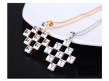 NLFA057 Charm Fancy Cross Pendant Necklace