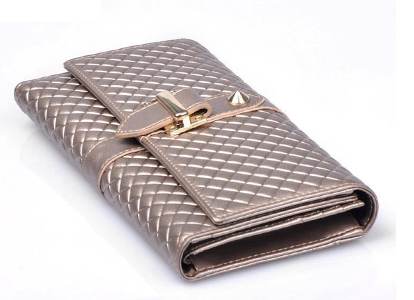 Quilted Honeycomb Clutch