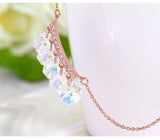 NLFA038 Charm Five-Circle-Link Pendant Necklace