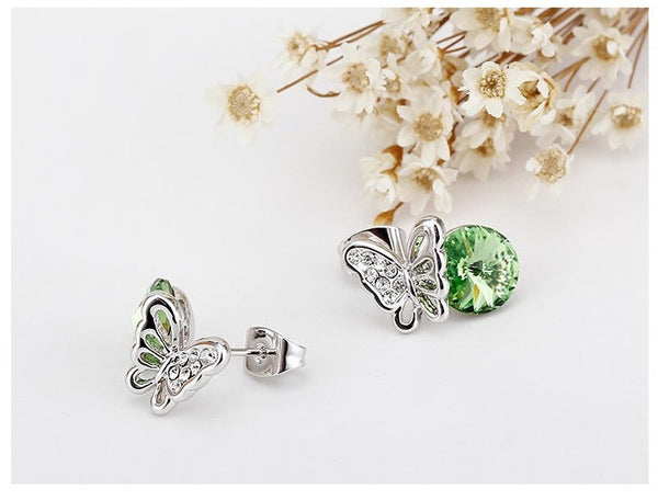 ERFA204 Fancy Charm Butterfly Stud Earrings