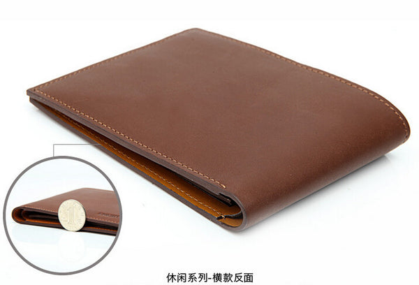 Vintage Solid Brown Charm Wallet