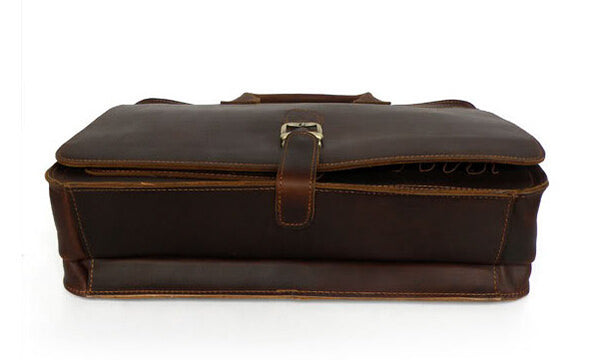 Fashionable Dream Lover Solid Brown Briefcase Messenger