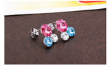 ERFA237 Fashion Charm Trio of Bubbles Stud Earrings