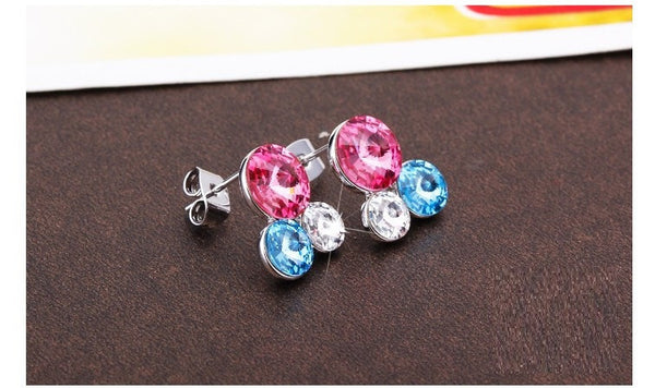 ERFA237 Fashion Charm Trio of Bubbles Stud Earrings
