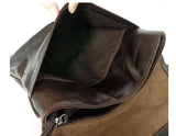 Modern European Style Solid Chocolate Briefcase Messenger
