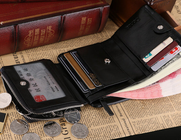 Charm Tri-fold Solid Men Wallet