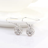 ERFA069 Fashion Charm Shepherd's Hook Cute Ball Stud Earrings