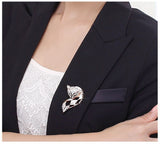 JRFBC015 Fashion Charm Miss Fox Brooch