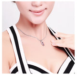 NLFA043 Charm Crystal Shoe Pendant Necklace