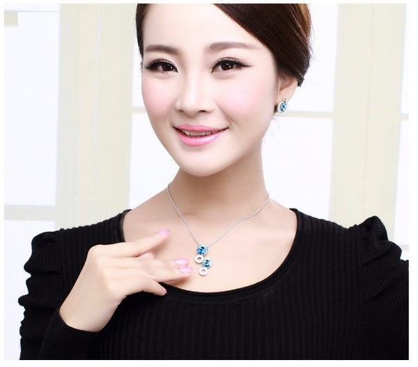 ERFA206 Trendy Charm Fancy Circle Stud Earrings