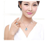 RiFA017 Fashion Charm Blue Ring