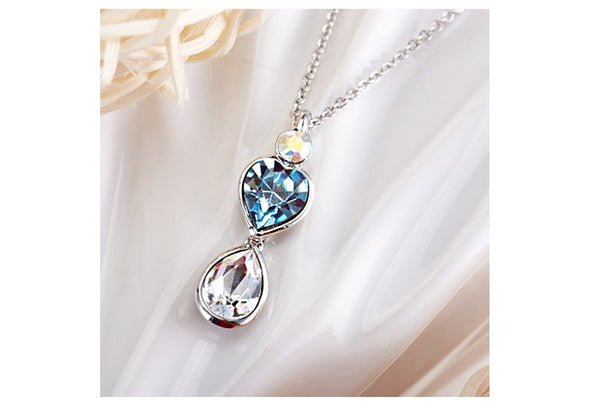 NLFA036 Fashion Double Water Drops Pendant