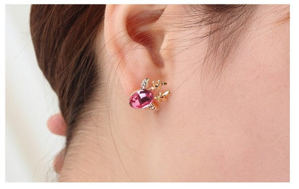 ERFA231 Fashion Charm Deer Stud Earrings