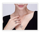 NLFA057 Charm Fancy Cross Pendant Necklace