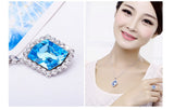 NLFA306 Fashion Ocean Rain Pendant Necklace