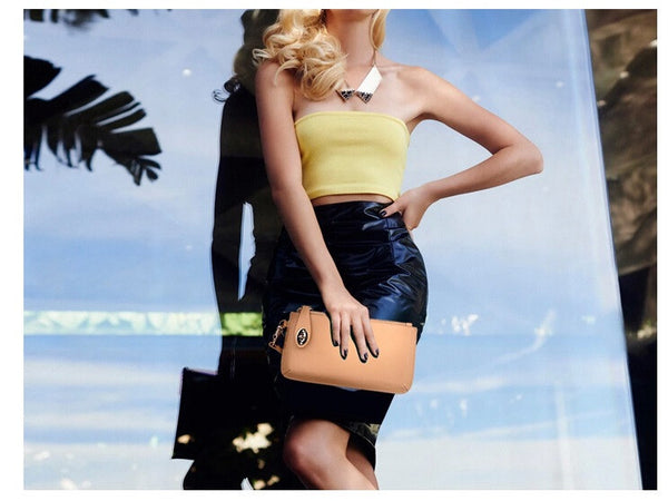 Mesh it up Solid Wristlet Bag