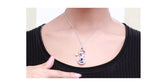 NLFA298 Charm Christmas Snow Man Pendant Necklace