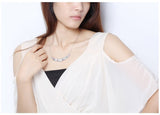 NLFA030 Charm Water Drop Link Pendant Necklace