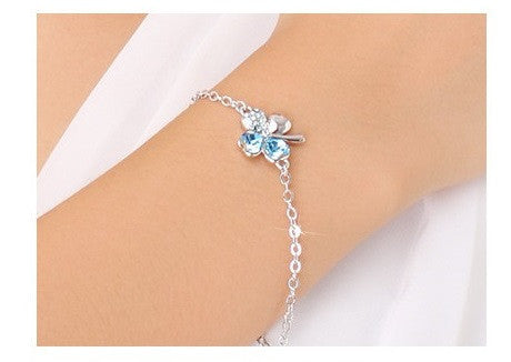 BLFA075 Fashion Charm Four-leaf Clover Bracelet