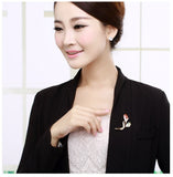 JRFBC005 Fashion Charm Branch of Flower Brooch