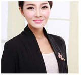 JRFBC010 Fashion Charm Big Branch Of Flower Brooch