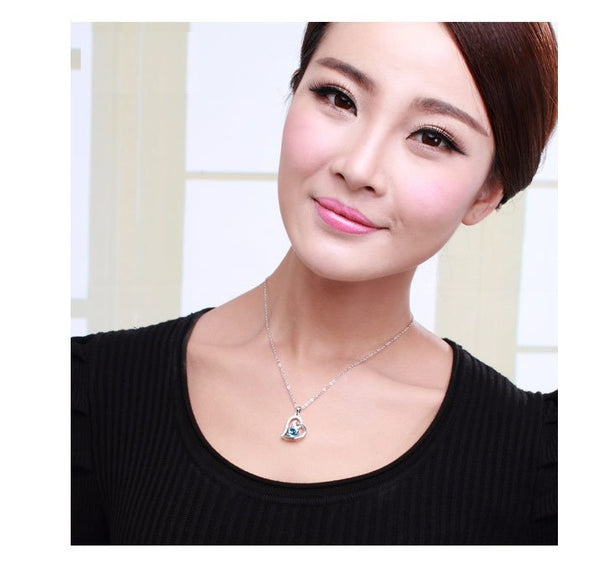 NLFA269 Charm Water Drop Pendant Necklace