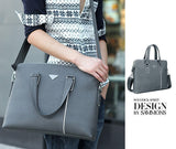 Fashion Solid Three Color Options Crossbody Briefcase