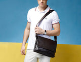 Fashionable Charm Coffee Color Briefcase Messenger