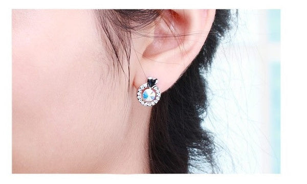 ERFA211 Fashion Charm Fancy Circle Stud Earrings